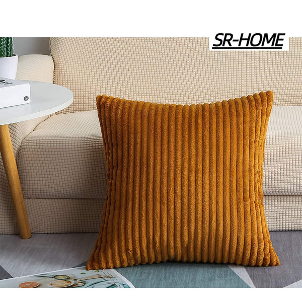 Latitude Run® Cemalettin Striped Velvet Pillow Cover Wayfair